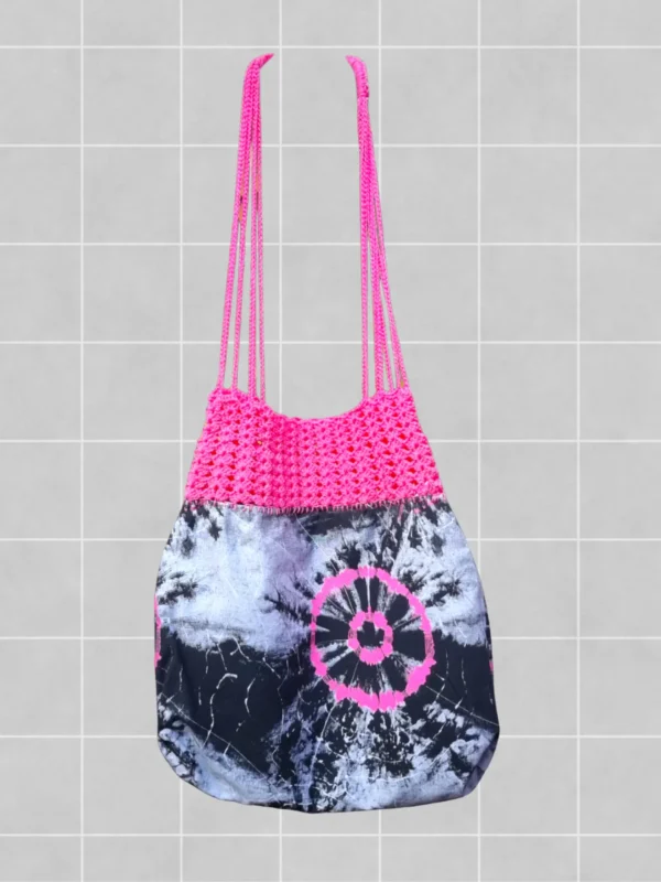 Bolso crochet tie dye fucsia 280bs 1