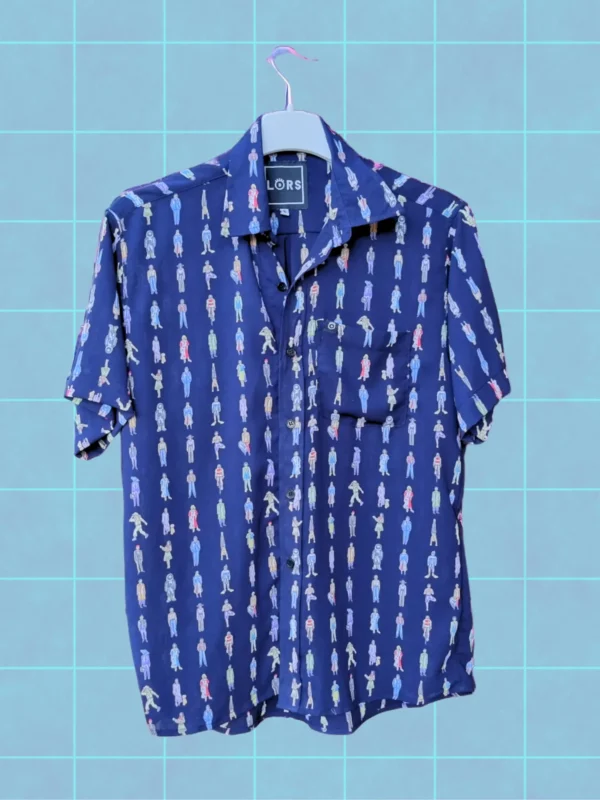 Camisa personas azul talla m xxl 280bs