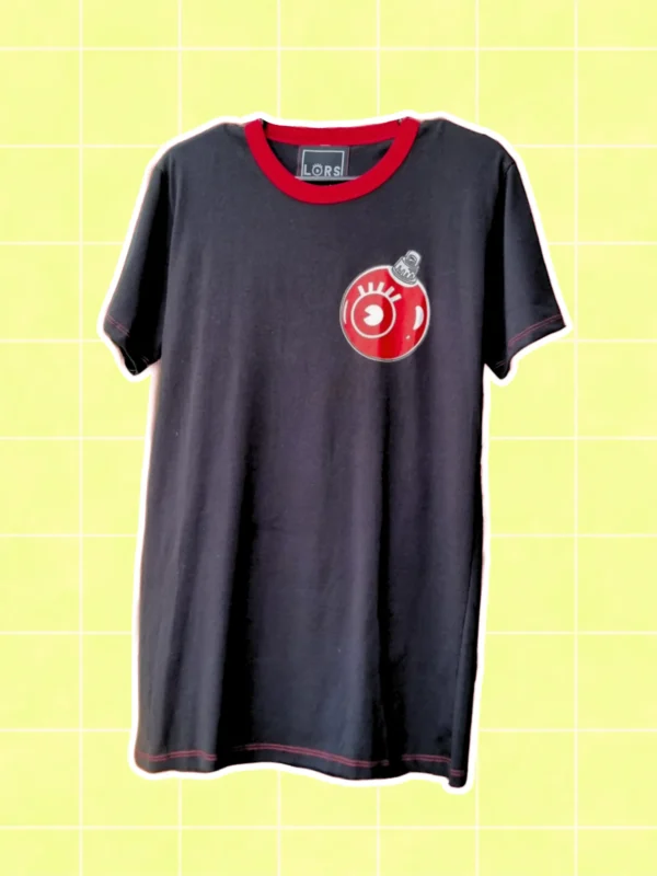 Polera navidad negro talla s m 150bs