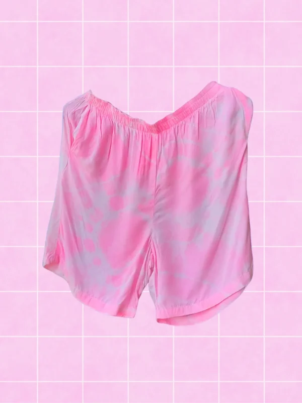 Short de hilo tie dye rosado